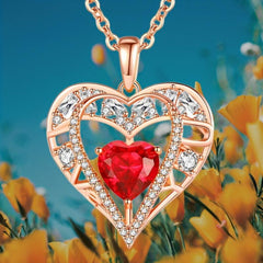 Vintage Heart Shape Pendant Necklace Toy For Kids Anniversary Gift
