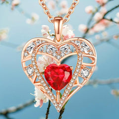 Vintage Heart Shape Pendant Necklace Toy For Kids Anniversary Gift