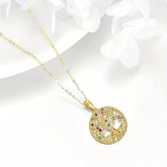 Vintage Round Plant Rose Flower Pendant Alloy Necklace Toy For Kids