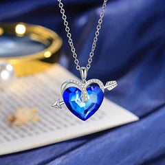 Heart Shaped Couple Pendant Necklace Gift Set