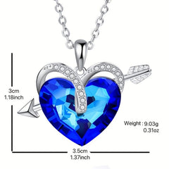 Heart Shaped Couple Pendant Necklace Gift Set