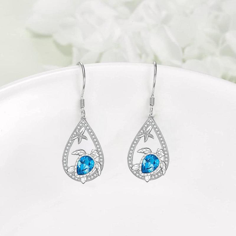 Sea Turtle Earrings for Kids - Small Size