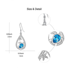 Sea Turtle Earrings for Kids - Small Size