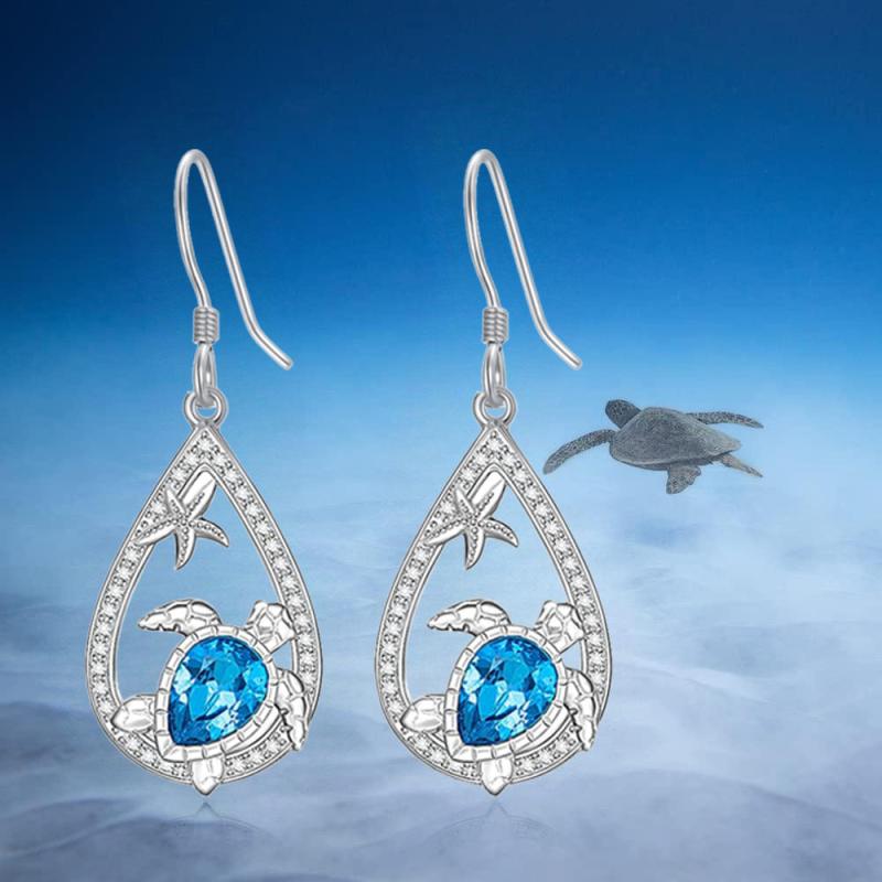 Sea Turtle Earrings for Kids - Small Size