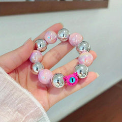 Dopamine Bead Bracelet Hair Rope Dual Purpose Headwear