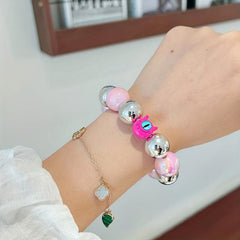 Dopamine Bead Bracelet Hair Rope Dual Purpose Headwear