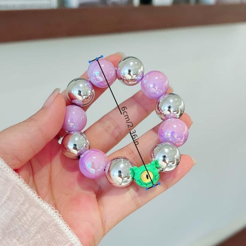 Dopamine Bead Bracelet Hair Rope Dual Purpose Headwear