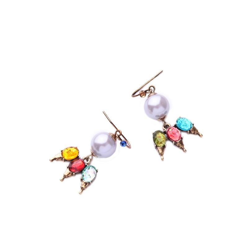 Gemstone Dangling Earrings Cartoon Drop Jewelry Gift For Women Girls