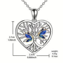 Tree Of Life Necklace Butterfly Pendant Toy Anniversary Christmas Gift