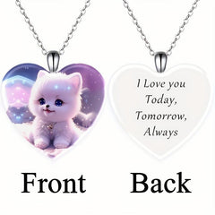 Love Puppy Crystal Pendant Necklace Toy Gift