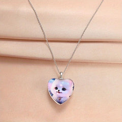 Love Puppy Crystal Pendant Necklace Toy Gift