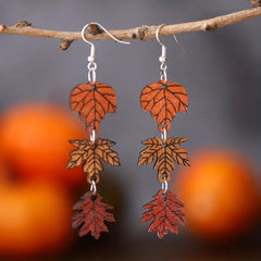 Maple Leaf Tassel Earrings Sweet Halloween Gift