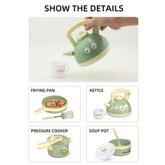 Kids Dino Kitchen Toy Set with Stove
