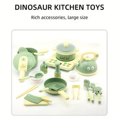 Kids Dino Kitchen Toy Set with Stove