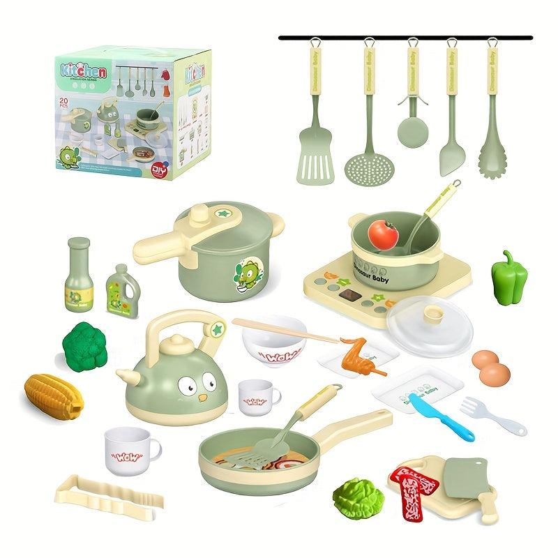 Kids Dino Kitchen Toy Set with Stove