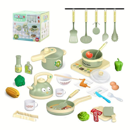 Kids Dino Kitchen Toy Set with Stove