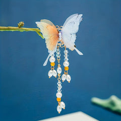 Vintage Chinese Style Hair Clips Tassel Butterfly Pair Clip