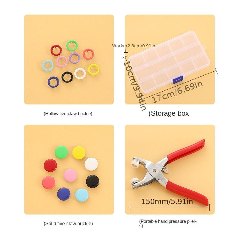 Colorful Hollow Solid Metal Buttons Five Claw Buttons