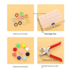 Colorful Hollow Solid Metal Buttons Five Claw Buttons