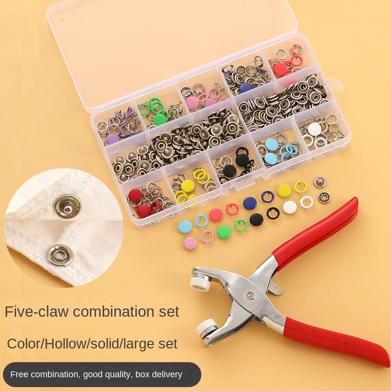 Colorful Hollow Solid Metal Buttons Five Claw Buttons