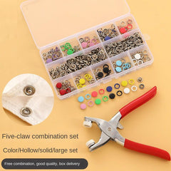 Colorful Hollow Solid Metal Buttons Five Claw Buttons