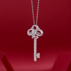 Moissanite Necklace 925 Sterling Silver Women's Necklace Pendant