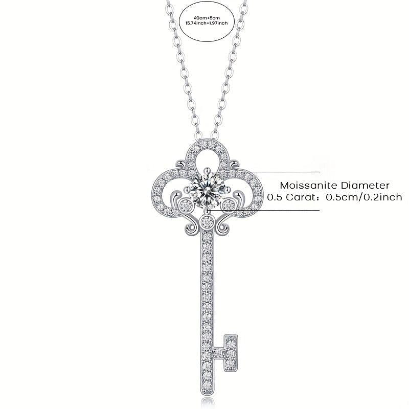 Moissanite Necklace 925 Sterling Silver Women's Necklace Pendant