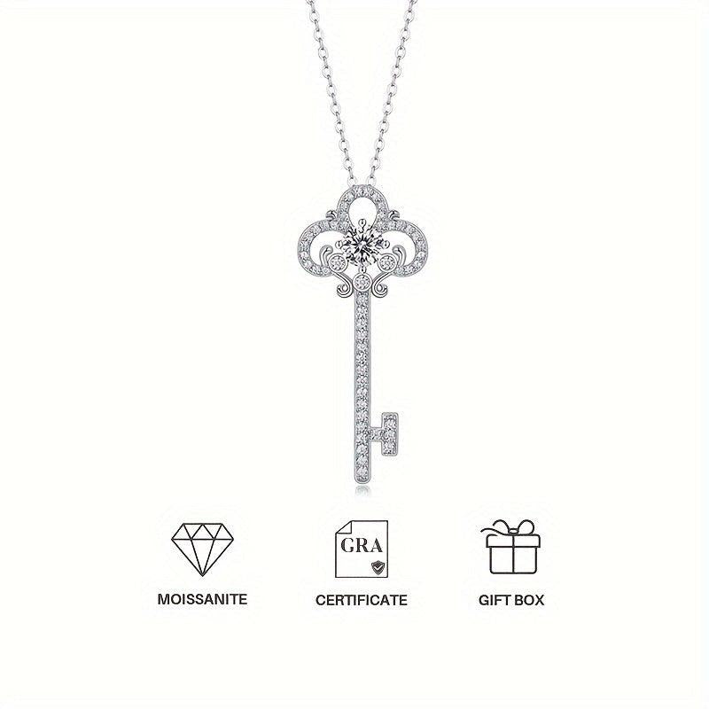 Moissanite Necklace 925 Sterling Silver Women's Necklace Pendant