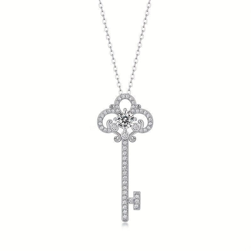 Moissanite Necklace 925 Sterling Silver Women's Necklace Pendant