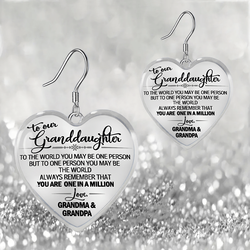 Heart Shaped Glass Pendant Earrings Necklace Set for Girls