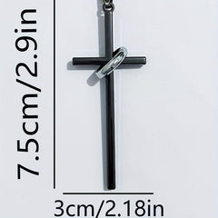 Cross Necklace Alloy Unisex