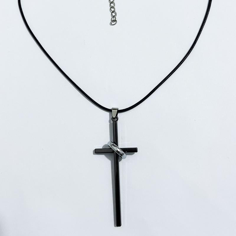 Cross Necklace Alloy Unisex