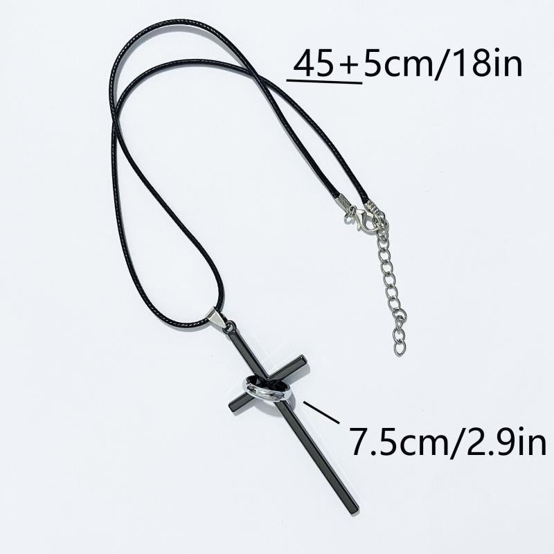 Cross Necklace Alloy Unisex