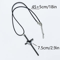 Cross Necklace Alloy Unisex