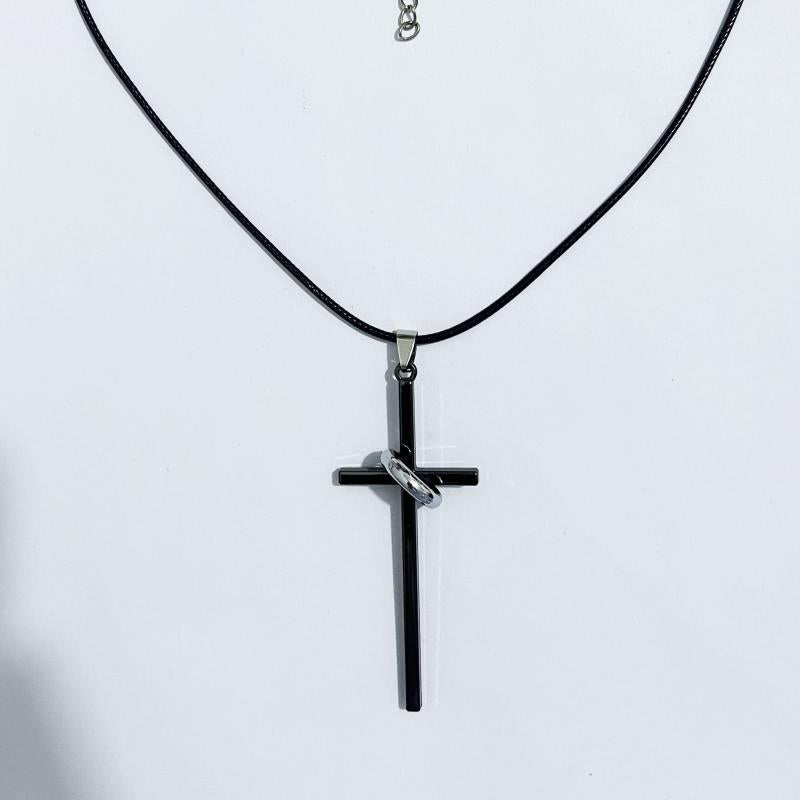 Cross Necklace Alloy Unisex