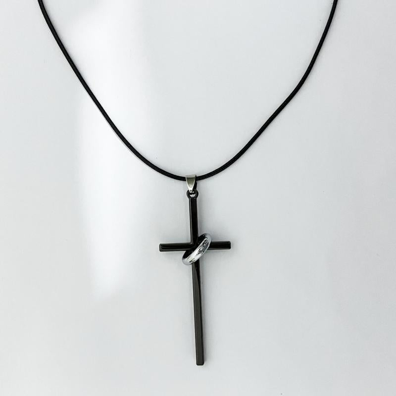 Cross Necklace Alloy Unisex