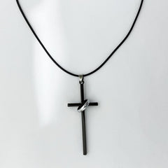 Cross Necklace Alloy Unisex