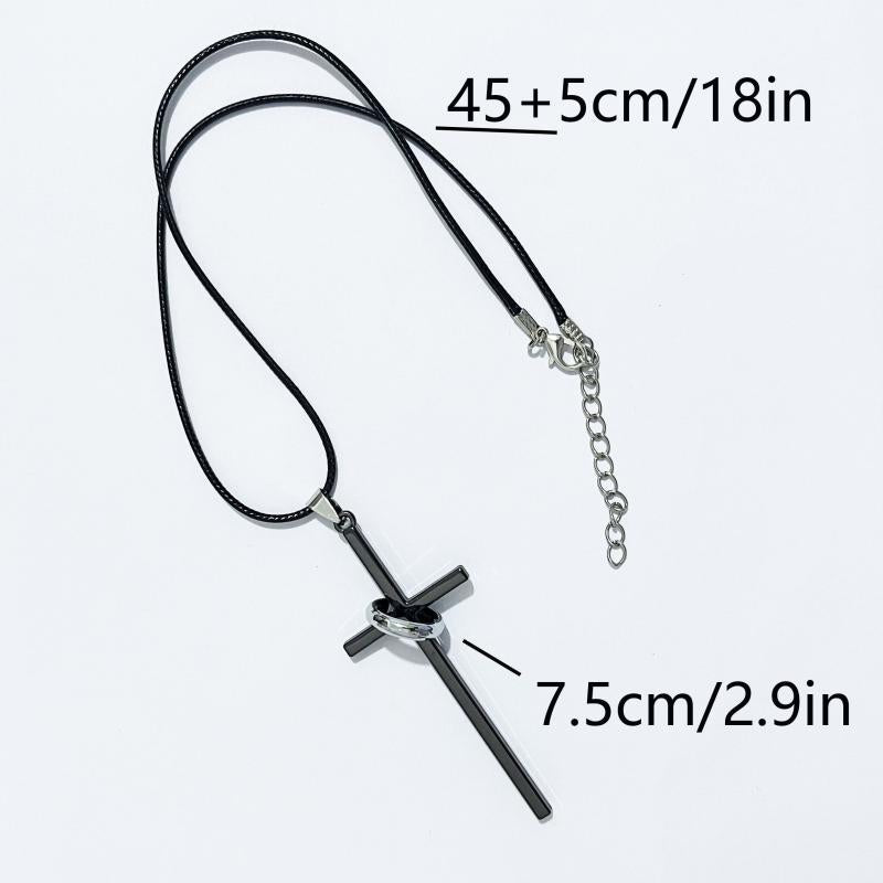 Cross Necklace Alloy Unisex