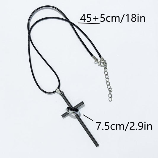 Cross Necklace Alloy Unisex
