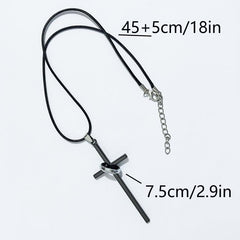 Cross Necklace Alloy Unisex
