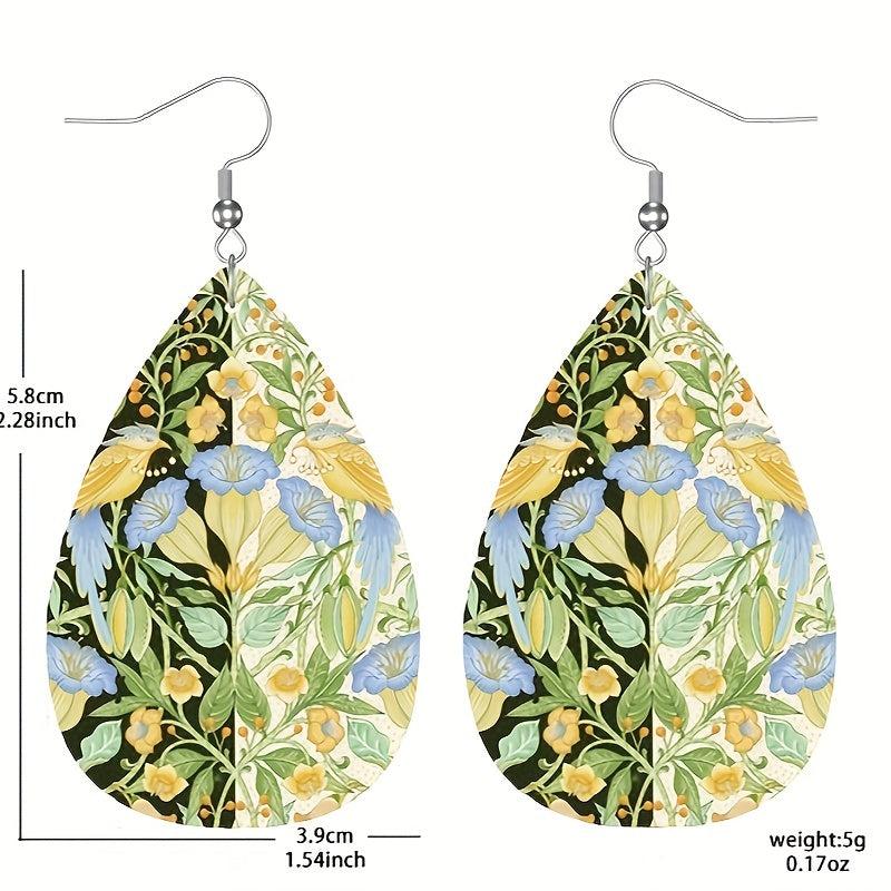 PU Leather Jewelry Creative Earrings Couple Girls