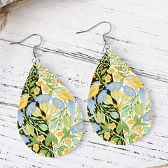PU Leather Jewelry Creative Earrings Couple Girls