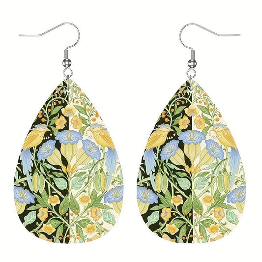 PU Leather Jewelry Creative Earrings Couple Girls