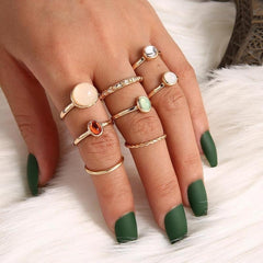 Japanese 3 Pack Ring Set - Cold and Light Wind Finger Ring Combination