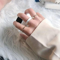 Japanese 3 Pack Ring Set - Cold and Light Wind Finger Ring Combination