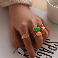Japanese 3 Pack Ring Set - Cold and Light Wind Finger Ring Combination