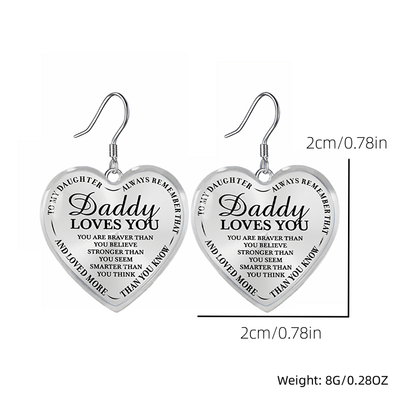 Heart Shaped Glass Pendant Earrings Necklace Set