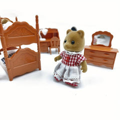 20pcs Dollhouse Bedroom Set for DIY Play House Decoration