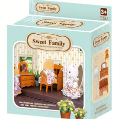 20pcs Dollhouse Bedroom Set for DIY Play House Decoration