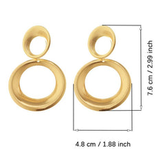 Vintage Drop Shape Earrings - Gourd Studs Accessory